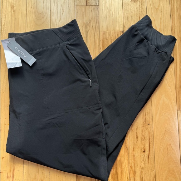Chico's Pants - NWT Chico's traveler Black Jogger travel Pants size 3R (US 16)